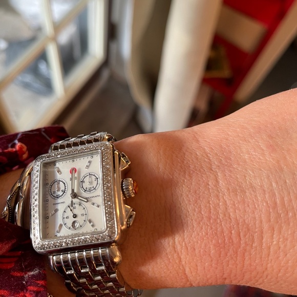 Michele deco watch with diamonds - Picture 5 of 11